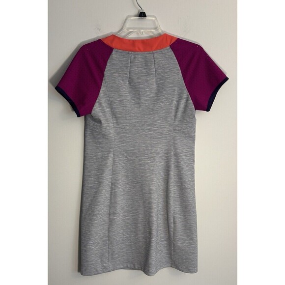 TITLE NINE Sensitive Performance Short Sleeve Dress Small Gray Colorblock - Picture 5 of 12
